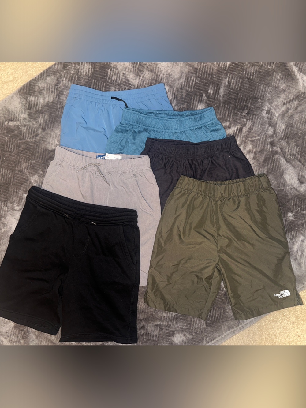 Lot of Six Boys Shorts- Old Navy & North Face